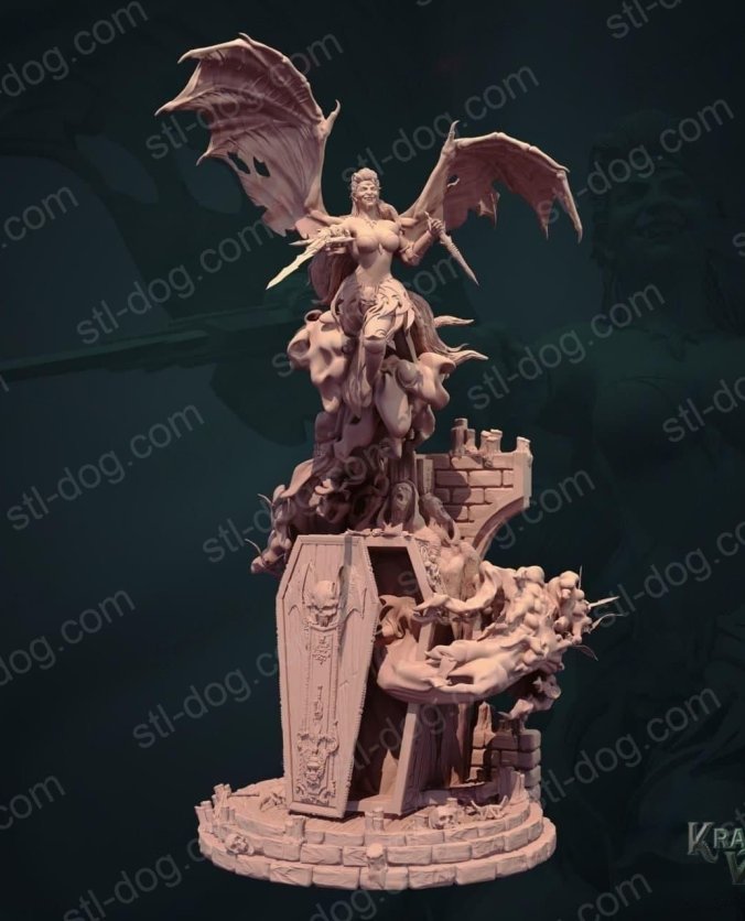 血腥伯爵夫人吸血鬼女王 3D打印图纸